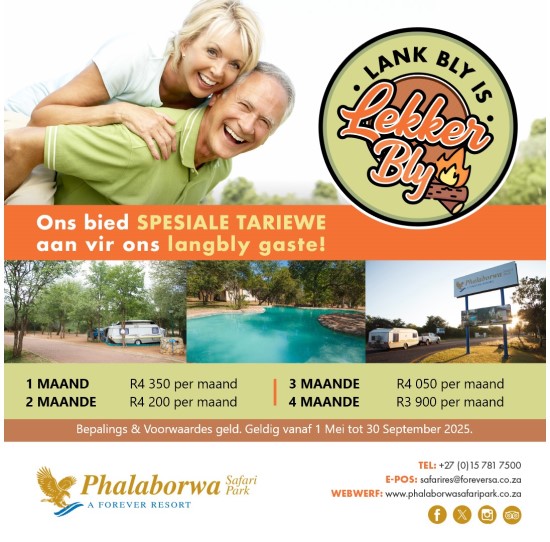 Lank Bly Is Lekker Bly